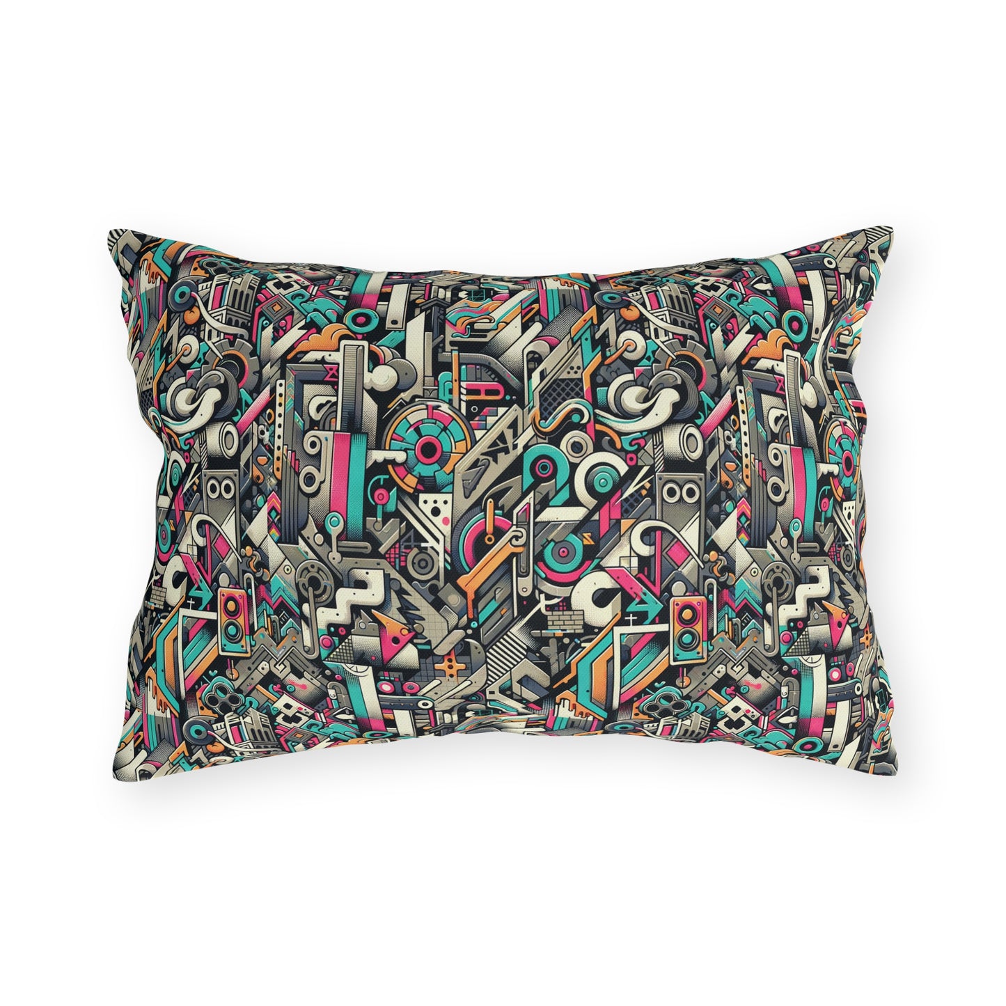 Digital Street Art Urban Street Style Outdoor Pillow - 8404 Design-74