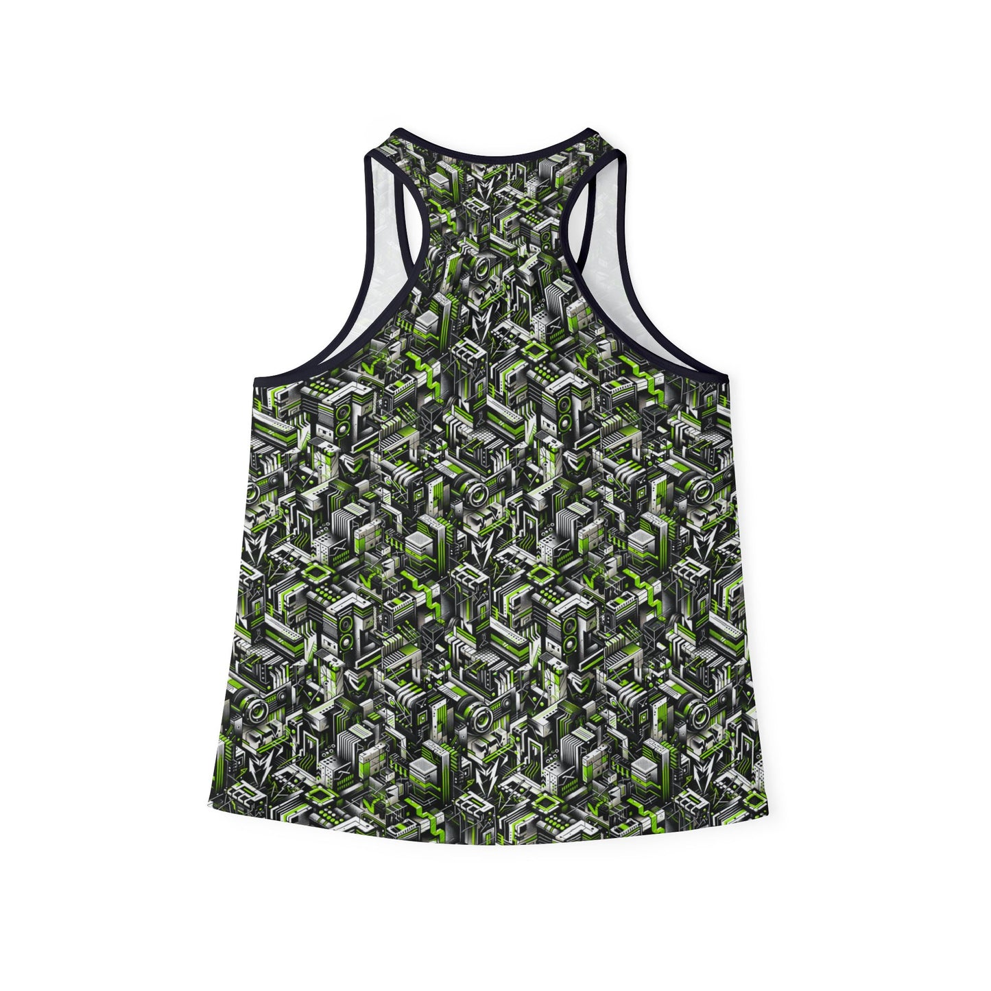 Graffiti Tech Fusion Bold Streetwear Fusion Women's Tank Top - 8404 Design-53