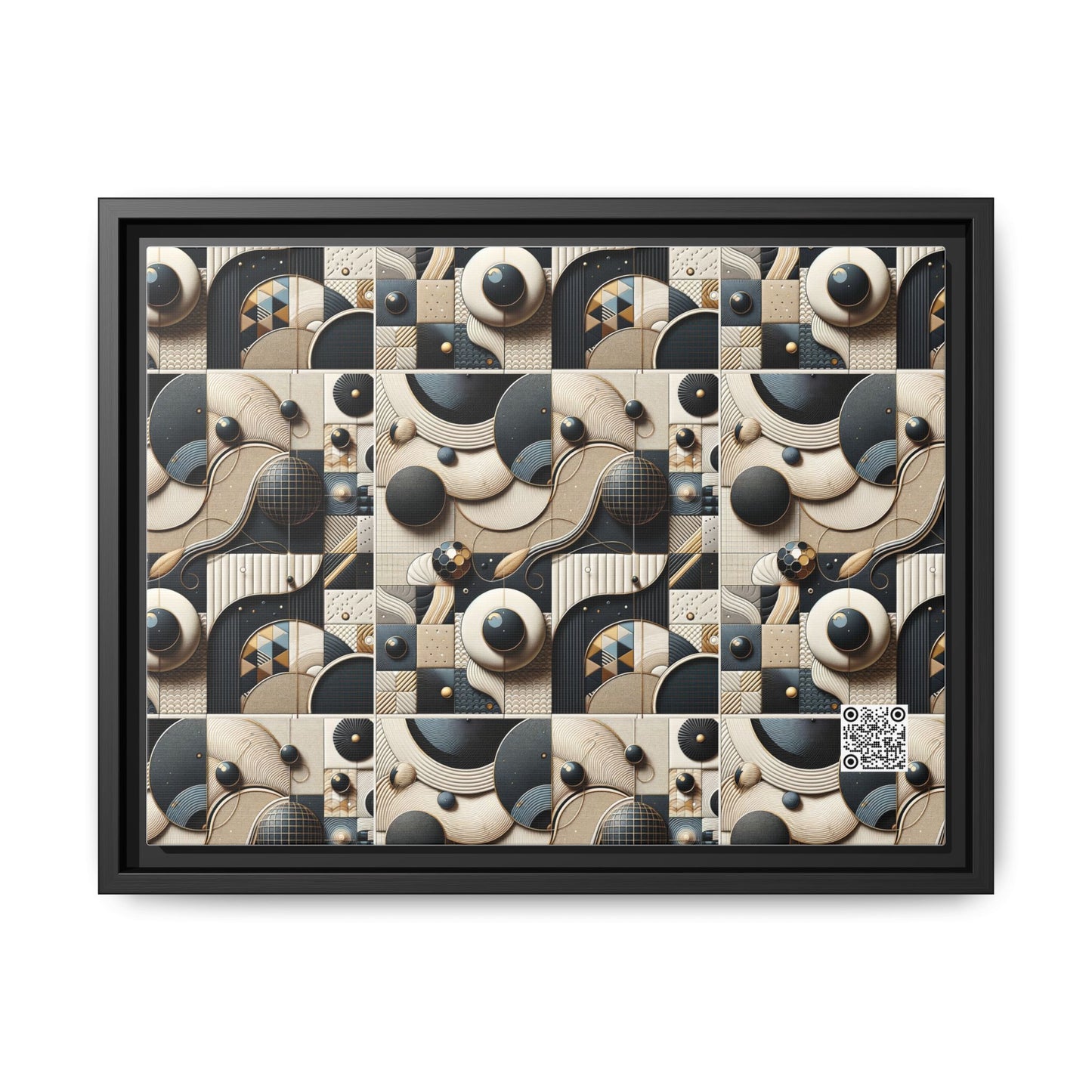 Tech-forward Luxe Streetwear Tech Luxe Fusion Matte Canvas, Framed (multi-color) - 8404 Design-71 A