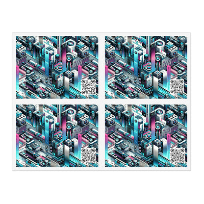 Digital Motion Futuristic Tech Sticker Sheets - 8404 Design-40