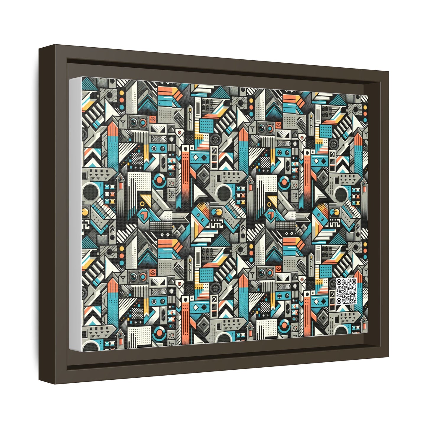 Digital Street Art Urban Street Style Matte Canvas, Framed (multi-color) - 8404 Design-81 A