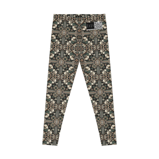Cyber Garden Party Tech Garden Extravaganza Stretch Leggings - 8404 Design-66