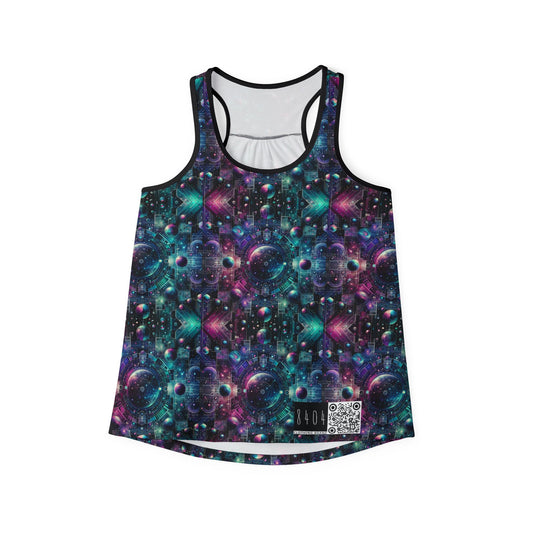 Galactic Hues Tech-Forward Cosmic Fusion Women's Tank Top - 8404 Design-59
