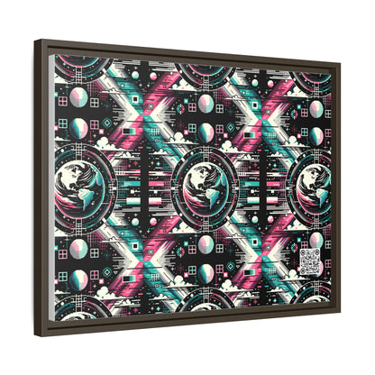 Digital Artistry Digital-native Streetwear Matte Canvas, Framed (multi-color) - 8404 Design-62 A