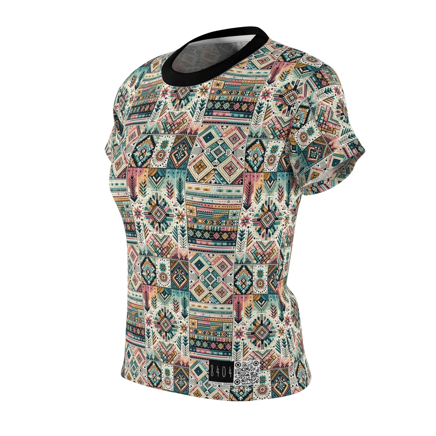 Digital Artisanal Fusion Digital Artisanal Women's Cut & Sew Tee - 8404 Design-49