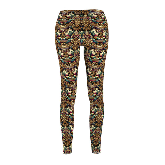 Digital Renaissance Modern Baroque Fusion Women's Cut & Sew Casual Leggings - 8404 Design-60
