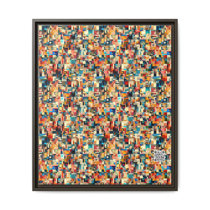 Digital Artistic Expression Artistic Streetwear Matte Canvas, Framed (multi-Color) - 8404 Design-46 B
