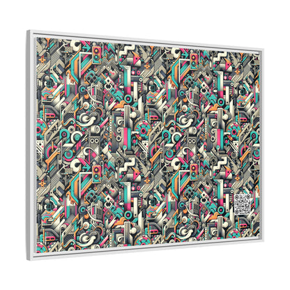 Digital Street Art Urban Street Style Matte Canvas, Framed (multi-color) - 8404 Design-74 A