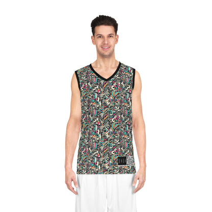 Digital Street Art Urban Street Style Basketball Jersey - 8404 Design-74