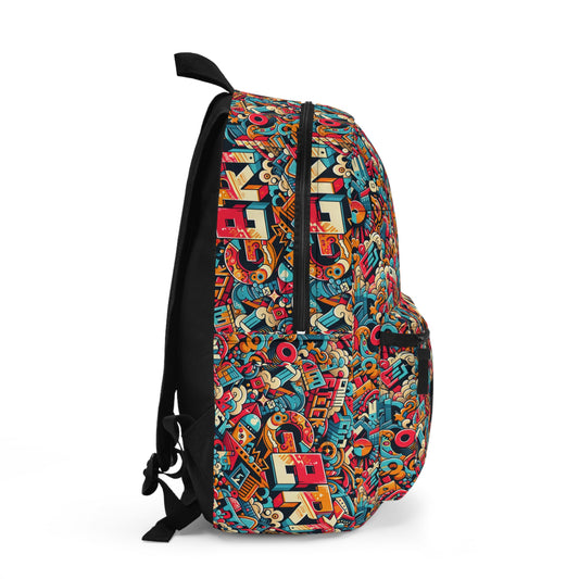 Neo-Traditional Street Art Modern Street Art Fusion Backpack - 8404 Design-58