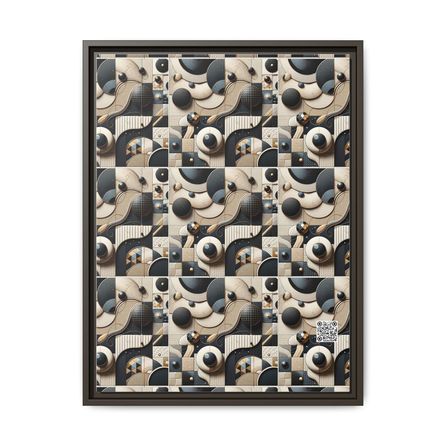 Tech-forward Luxe Streetwear Tech Luxe Fusion Matte Canvas, Framed (multi-color) - 8404 Design-71 A