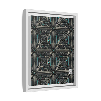 Tech Noir Futuristic Tech Aesthetic with a Dark Twist Matte Canvas, Framed (multi-color) - 8404 Design-59 A