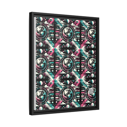 Digital Artistry Digital-native Streetwear Matte Canvas, Framed (multi-color) - 8404 Design-62 A