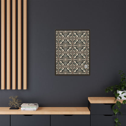 Cyber Garden Party Tech Garden Extravaganza Matte Canvas, Framed (multi-Color) - 8404 Design-66 A