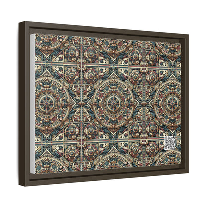 Urban Renaissance Historical Fusion With Street Edge Matte Canvas, Framed (multi-Color) - 8404 Design-57 A
