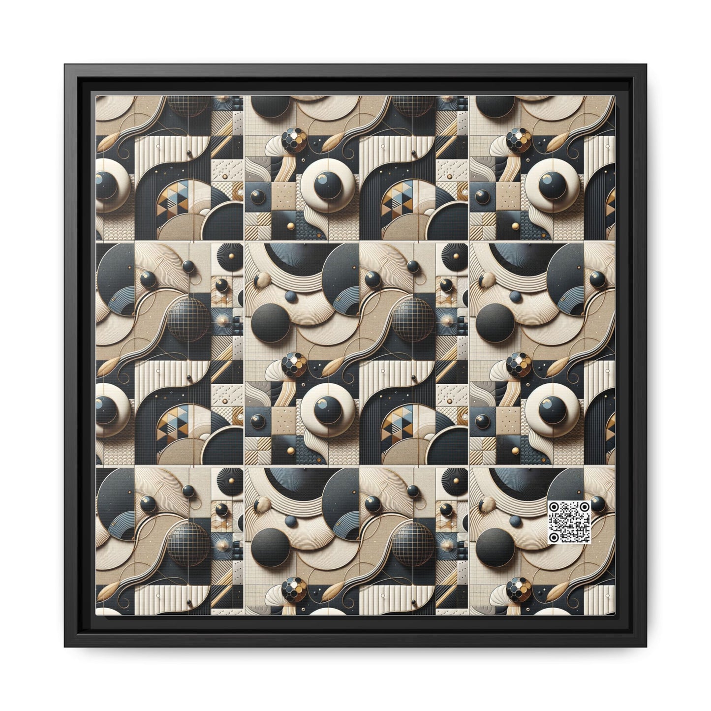 Tech-forward Luxe Streetwear Tech Luxe Fusion Matte Canvas, Framed (multi-color) - 8404 Design-71 B