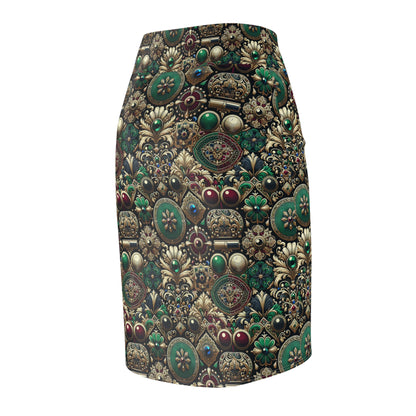 Neo-Dandyism Modern Dandy Streetwear Women's Pencil Skirt - 8404 Design-54