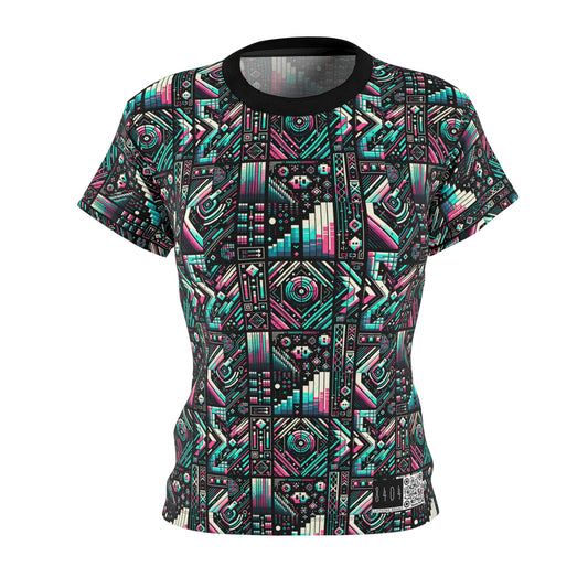 Digital Artistry Digital-native Streetwear Women's Cut & Sew Tee - 8404 Design-60