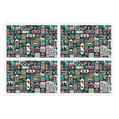 Skate Culture Revival Urban Retro Cool Sticker Sheets - 8404 Design-61
