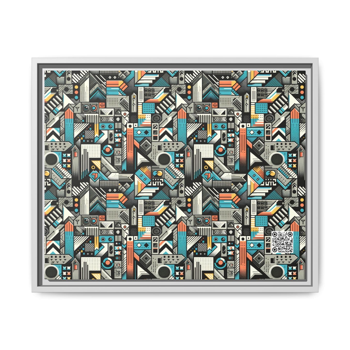 Digital Street Art Urban Street Style Matte Canvas, Framed (multi-color) - 8404 Design-81 A