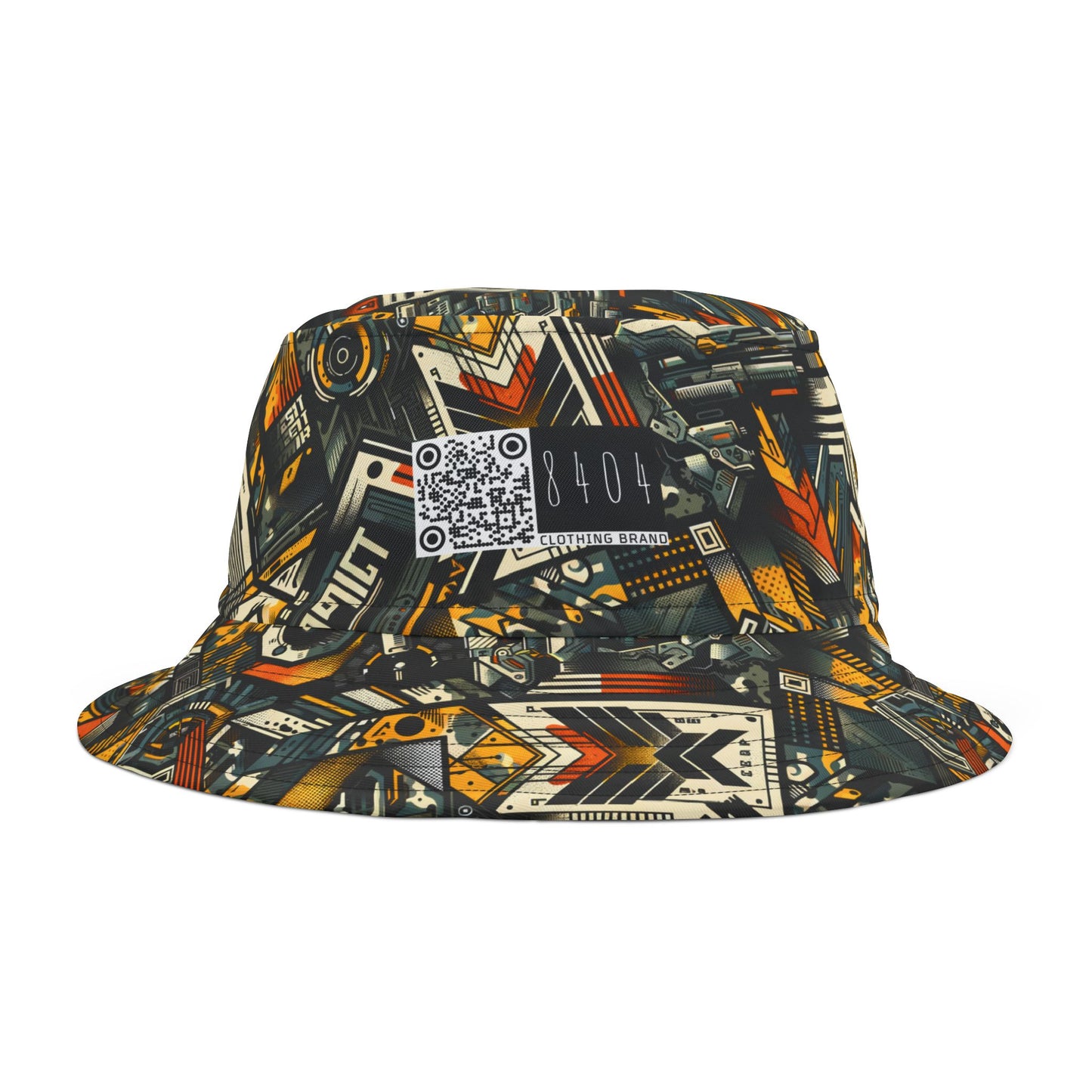 Digital Punk Futuristic Grunge Bucket Hat - 8404 Design-49
