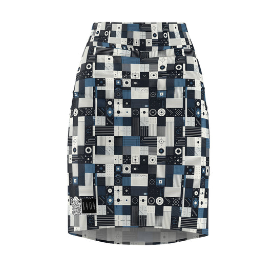 Minimalist Athleisure Minimalist Tech Women's Pencil Skirt - 8404 Design-39