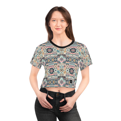 Digital Artisanal Fusion Digital Artisanal Crop Tee - 8404 Design-55