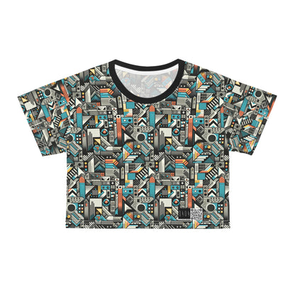 Digital Street Art Urban Street Style Crop Tee - 8404 Design-81