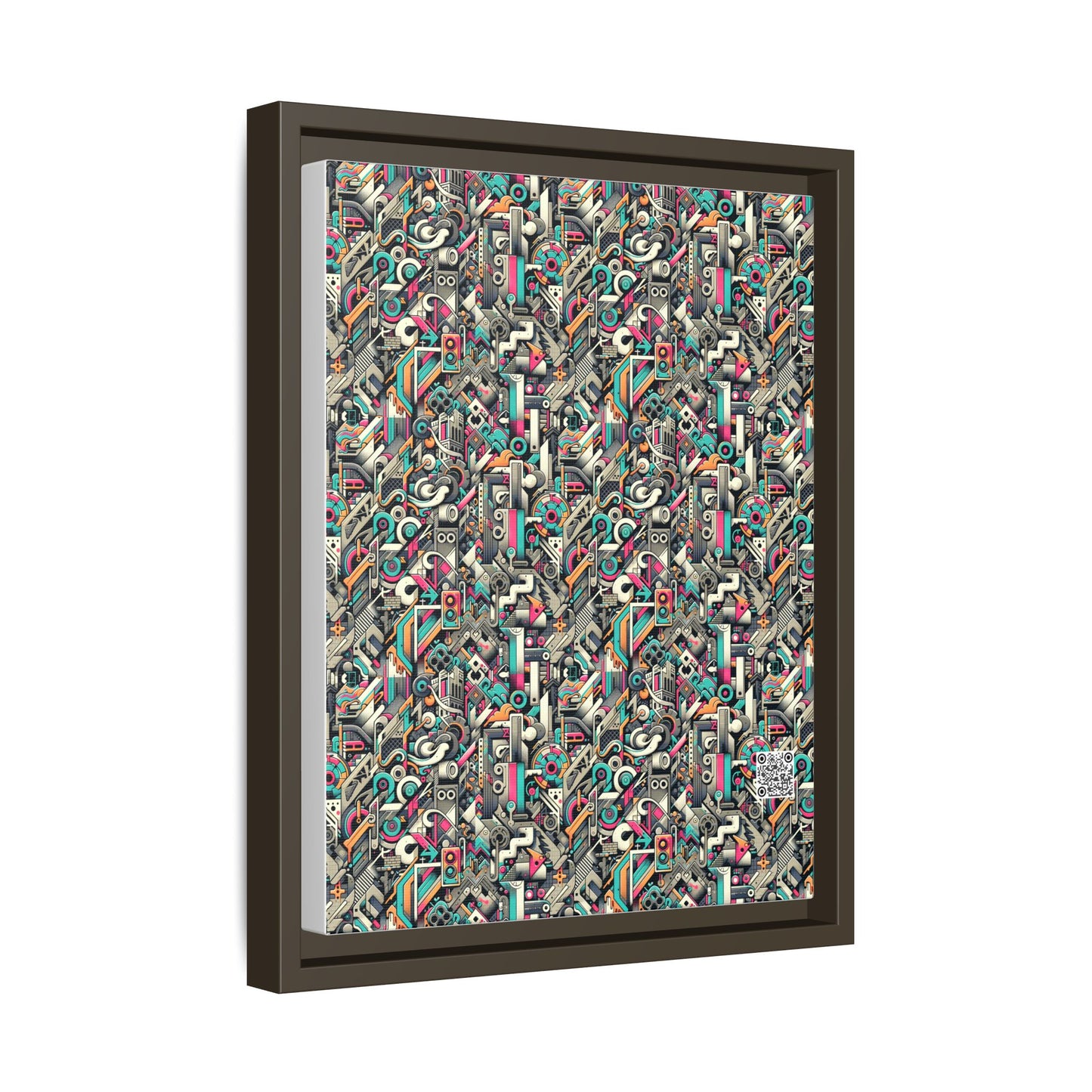 Digital Street Art Urban Street Style Matte Canvas, Framed (multi-color) - 8404 Design-74 A