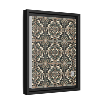Cyber Garden Party Tech Garden Extravaganza Matte Canvas, Framed (multi-Color) - 8404 Design-66 A