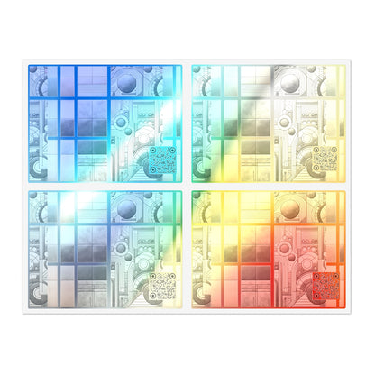 Tech Utility Chic Tech-Forward Minimalist Sticker Sheets - 8404 Design-59