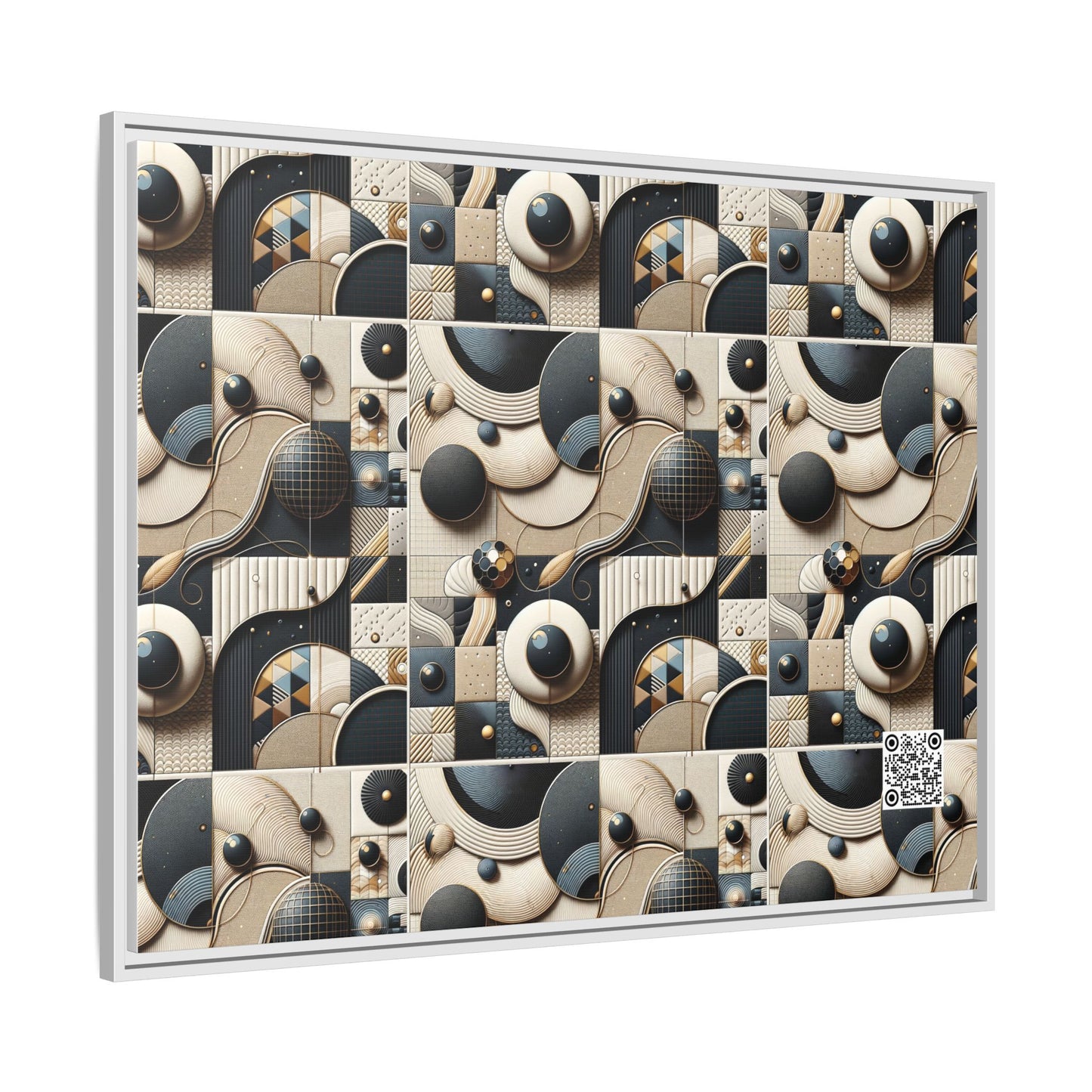 Tech-forward Luxe Streetwear Tech Luxe Fusion Matte Canvas, Framed (multi-color) - 8404 Design-71 A