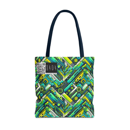 Tech-Infused Neon Tech-Forward Streetwear Tote Bag - 8404 Design-52