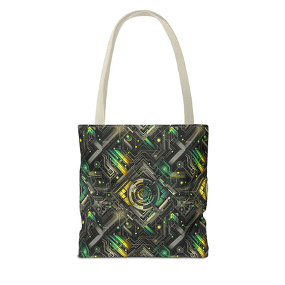 Tech Noir Graphics Tech-Inspired Streetwear Tote Bag - 8404 Design-57
