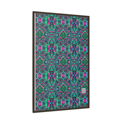 Digital Glitch Vibes Tech-Inspired Streetwear Matte Canvas, Framed (multi-Color) - 8404 Design-71 A