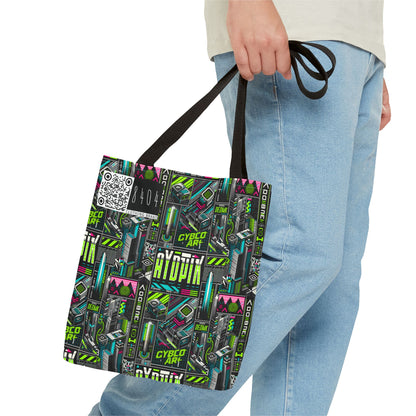 Tech-Forward Graphics Tech-Inspired Streetwear Tote Bag - 8404 Design-46