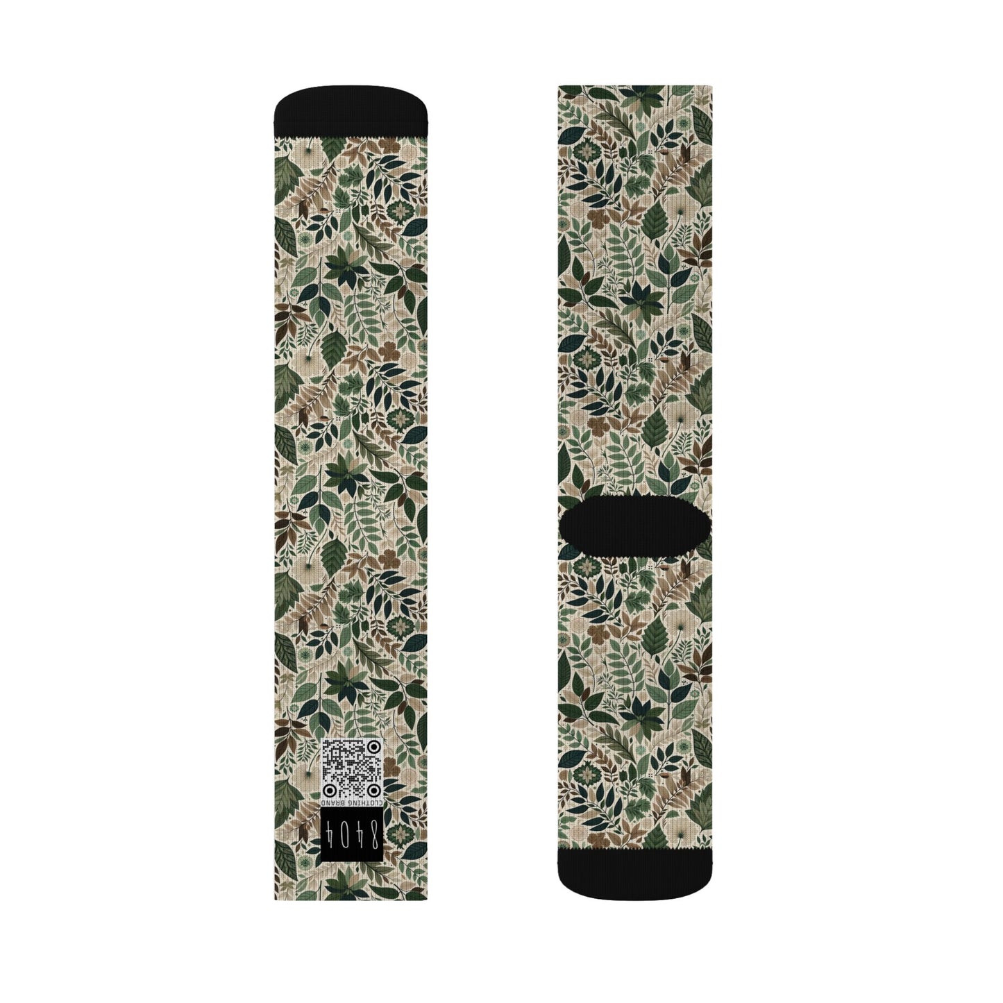 Streetwear Sustainability Environmentally Conscious Streetwear with a Natural Aesthetic Sublimation Socks - 8404 Design-57