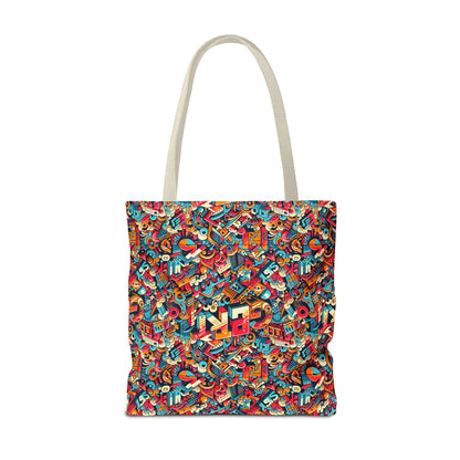 Neo-Traditional Street Art Modern Street Art Fusion Tote Bag - 8404 Design-58