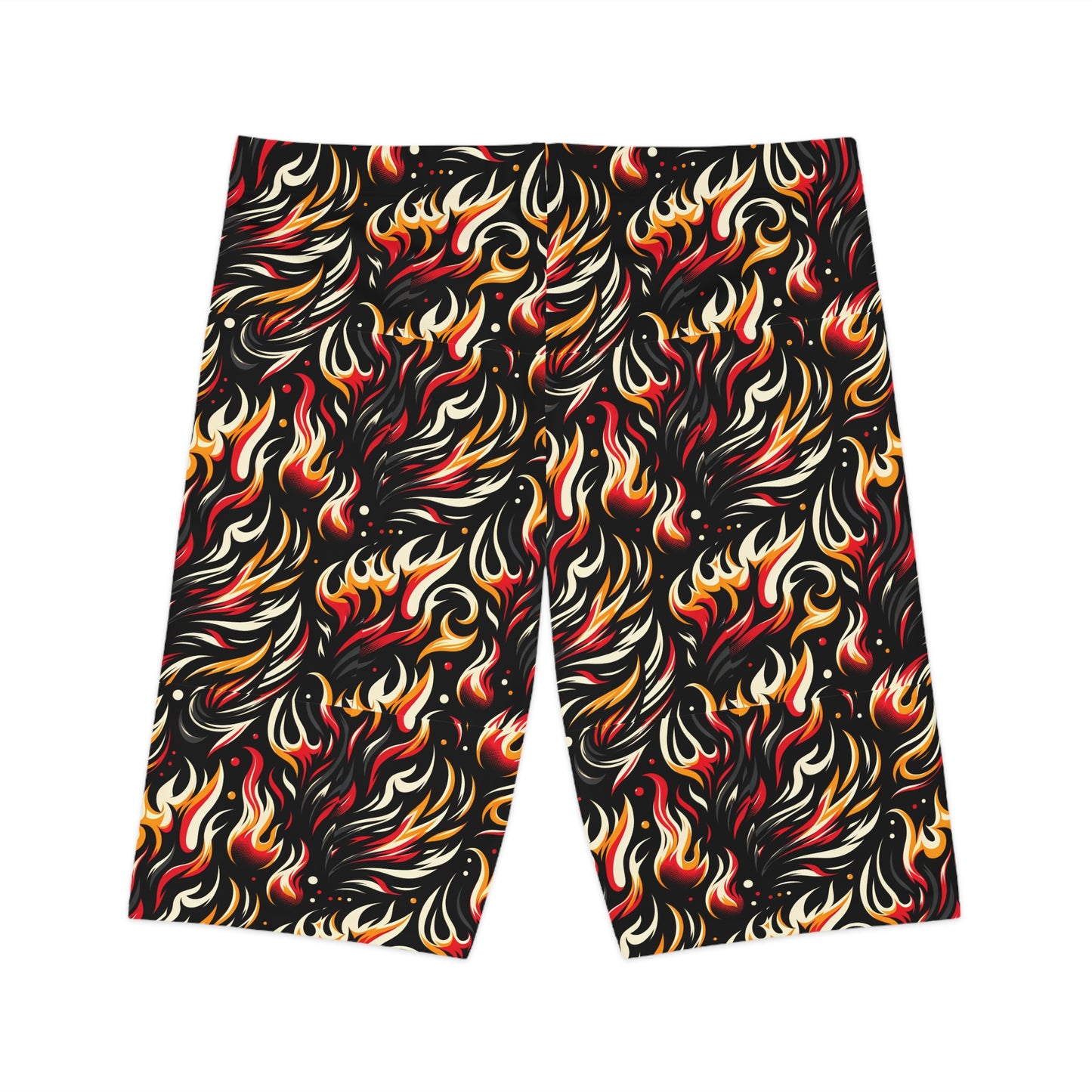 Fire & Flames Bold Streetwear Statement Women's Bike Shorts - 8404 Design-60
