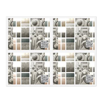 Tech Utility Chic Tech-Forward Minimalist Sticker Sheets - 8404 Design-59