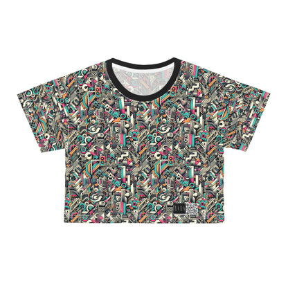 Digital Street Art Urban Street Style Crop Tee - 8404 Design-74