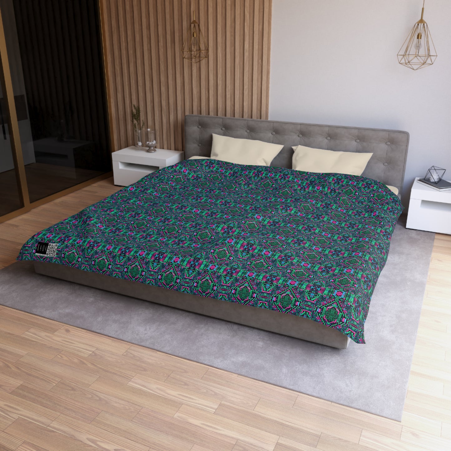 Digital Glitch Vibes Tech-Inspired Streetwear Microfiber Duvet Cover - 8404 Design-71