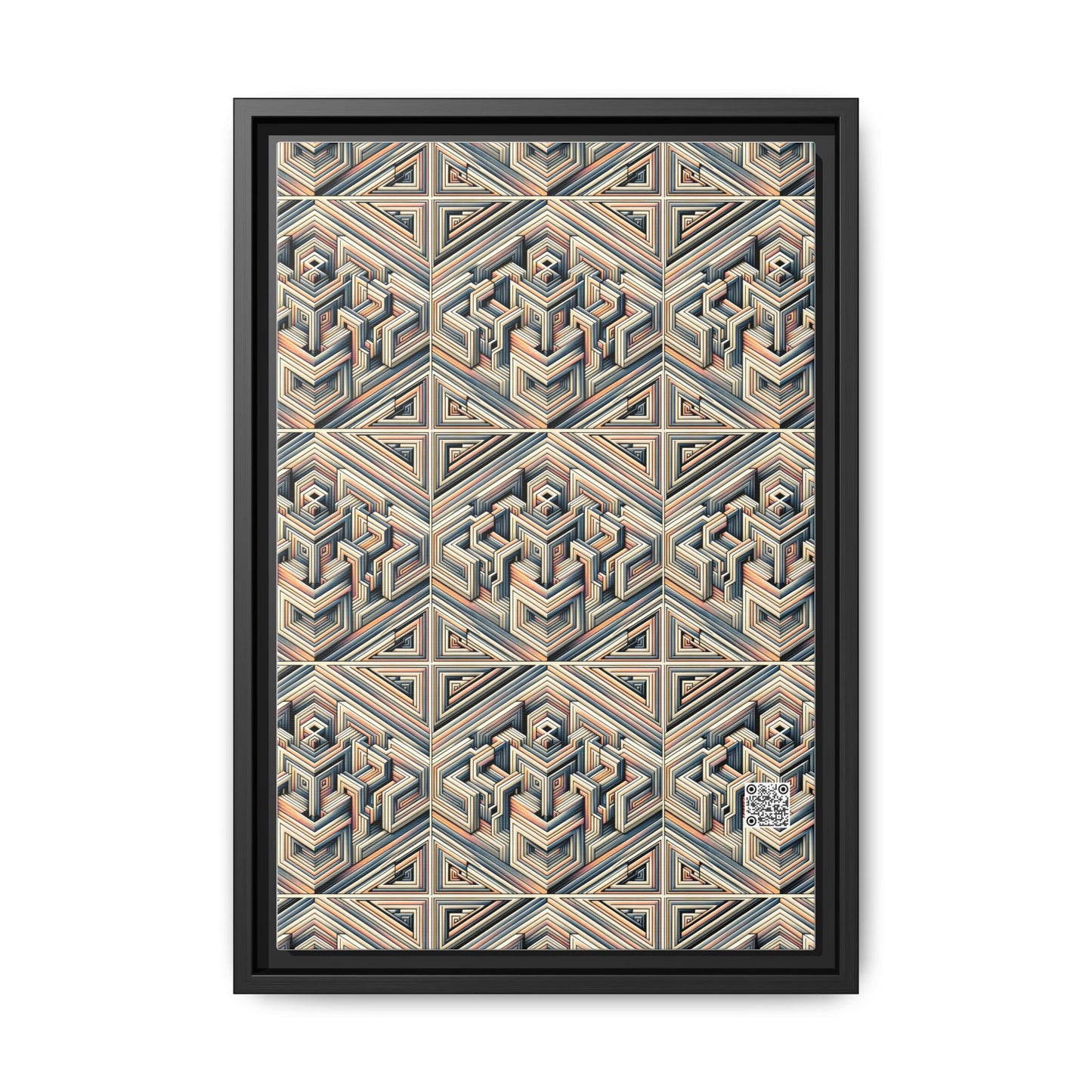 Tech Illusion Graphics Futuristic Artistry Matte Canvas, Framed (multi-color) - 8404 Design-52 B