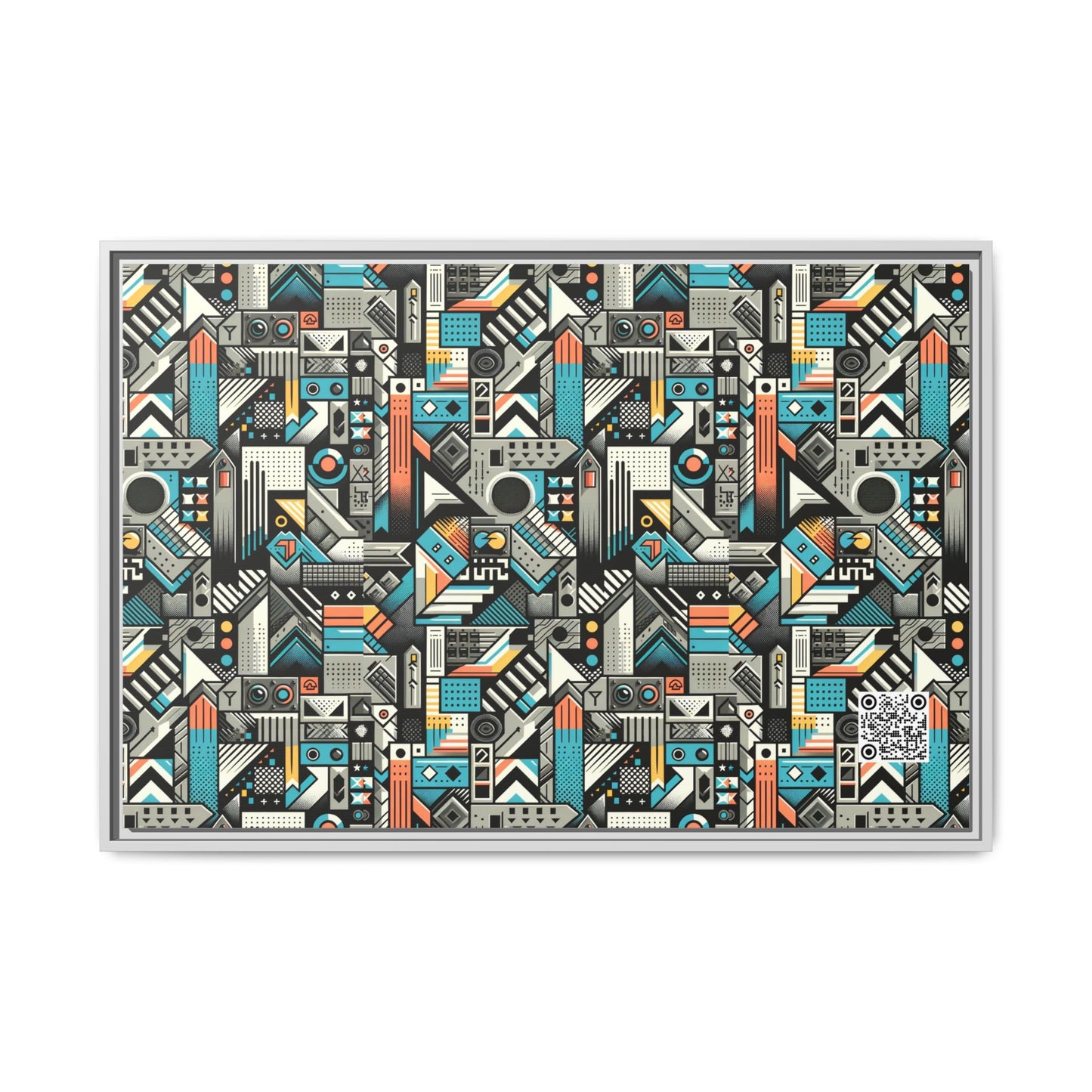 Digital Street Art Urban Street Style Matte Canvas, Framed (multi-color) - 8404 Design-81 A