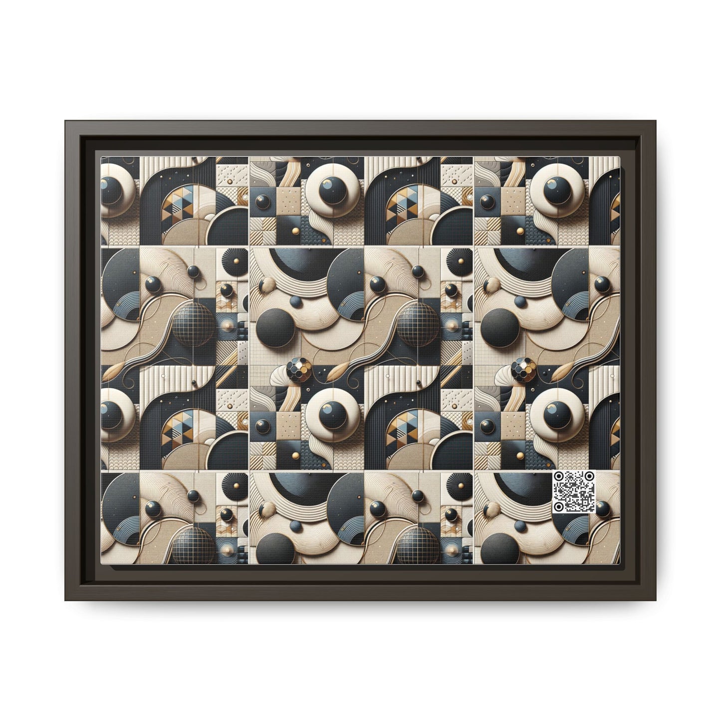 Tech-forward Luxe Streetwear Tech Luxe Fusion Matte Canvas, Framed (multi-color) - 8404 Design-71 A