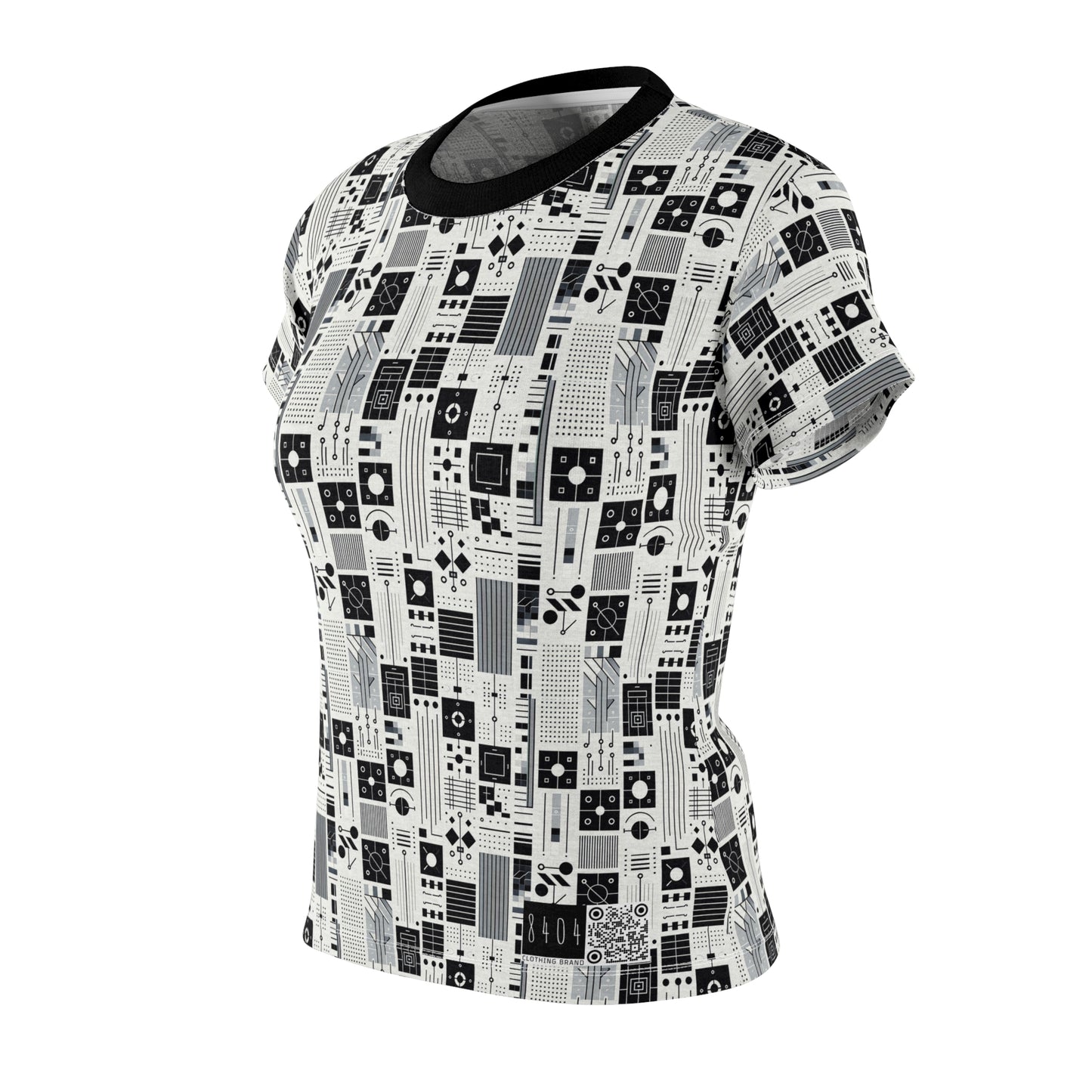 Digital Minimalism Minimalist Tech Women's Cut & Sew Tee - 8404 Design-54