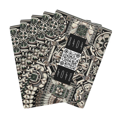 Cyber Garden Party Tech Garden Extravaganza Poker Playing Cards - 8404 Design-45 B