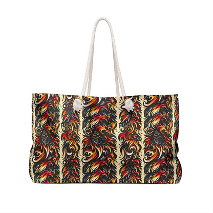 Flame Graphics Maximalist Streetwear Weekender Bag - 8404 Design-65