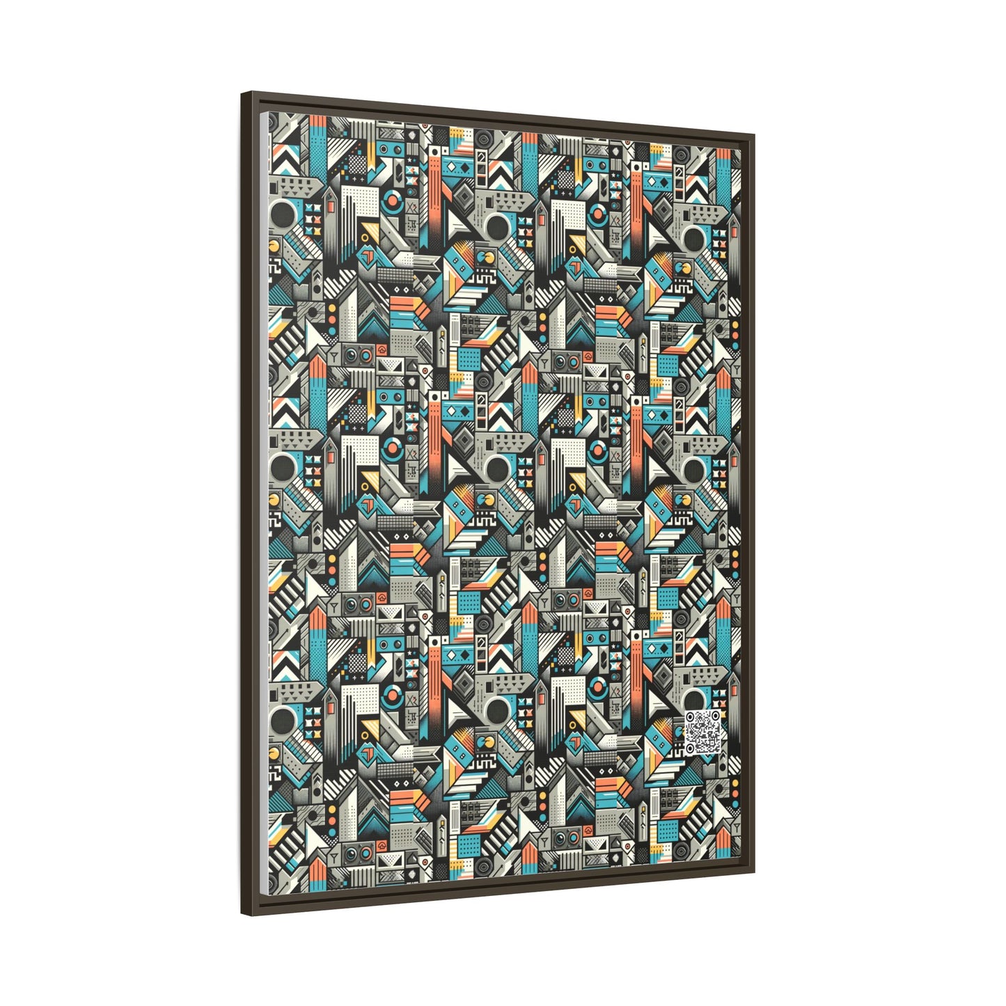 Digital Street Art Urban Street Style Matte Canvas, Framed (multi-color) - 8404 Design-81 A
