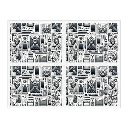 Tech Utility Gear Tech-Forward Minimalism Sticker Sheets - 8404 Design-39